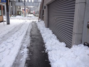 雪かき完了